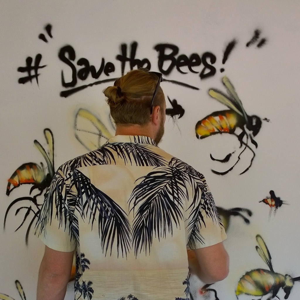 Louis Masai and Jim Vision Street Art Campaign to Save the Bees • Inspiring City