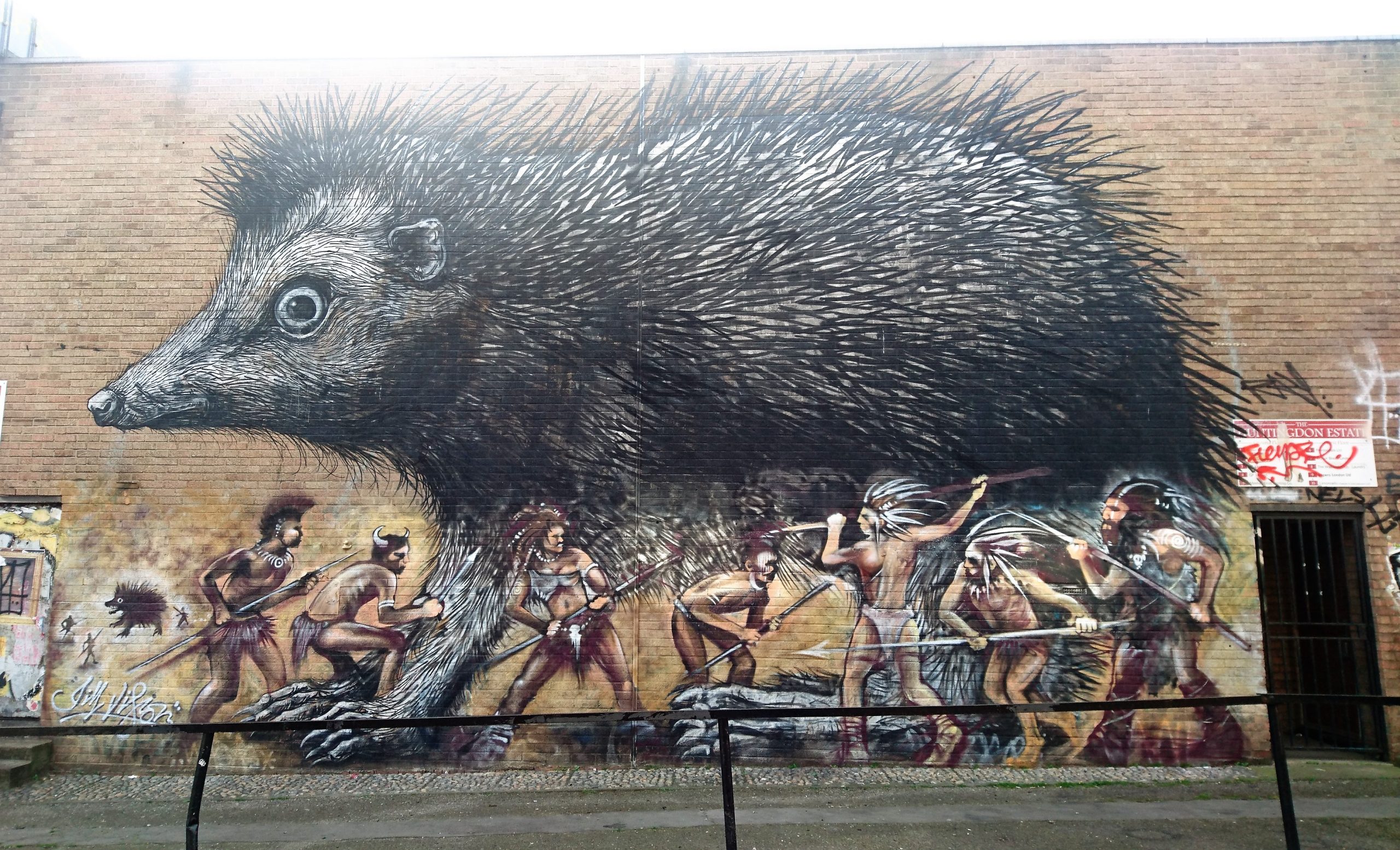 ROA's Shoreditch hedgehog gets an update from Jim Vision